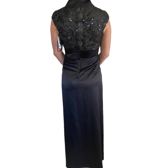 Jovani Satin Black Evening Dress - Picture 4 of 4